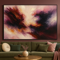 Cosmic Infinity - Abstract Explosion in Red and Purple - Thumbnail 4