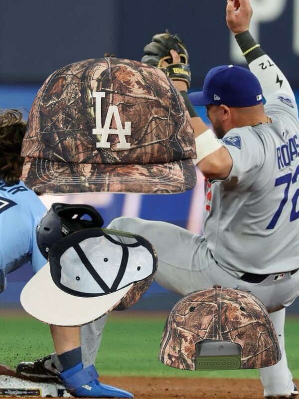 LA CAMO DENIM FELT STITCHED