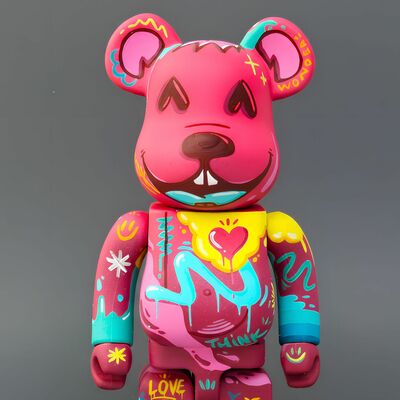 Custom bearbrick 400% by topo "inner rose" - Thumbnail 2