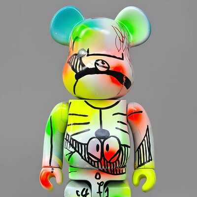 Custom Bearbrick 400% by Judas Arrieta "Dorarock" 