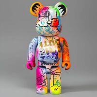 Custom Bearbrick 400% by Judas Arrieta "Cat Rule"  - Thumbnail 1