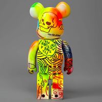 Custom Bearbrick 400% by Judas Arrieta "Cat Rule"  - Thumbnail 3