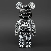 Custom Bearbrick 400% by Xavi Carbonell "Untitled #2" - Thumbnail 1