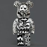 Custom Bearbrick 400% by Xavi Carbonell "Untitled #2" - Thumbnail 3