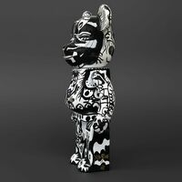 Custom Bearbrick 400% by Xavi Carbonell "Untitled #2" - Thumbnail 4