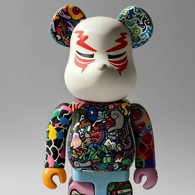 Custom bearbrick 400% by swaggerassic "the entropy bear” - Thumbnail 1