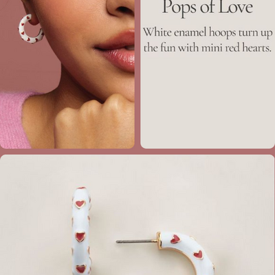 Sweet crush hoop earrings - Thumbnail 4