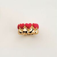 A Heart of Gold Band Ring - Thumbnail 1