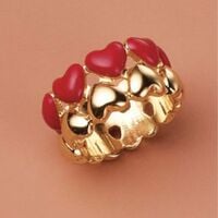 A Heart of Gold Band Ring - Thumbnail 2