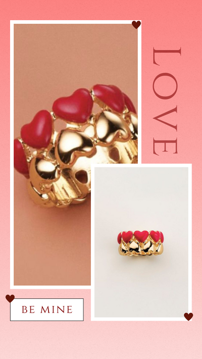 A Heart of Gold Band Ring