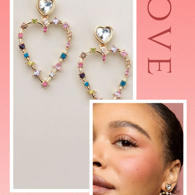 Heartline luxe statement earrings - Thumbnail 3