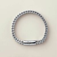 Men’s Stainless Steel Braided Chain Bracelet - Thumbnail 1