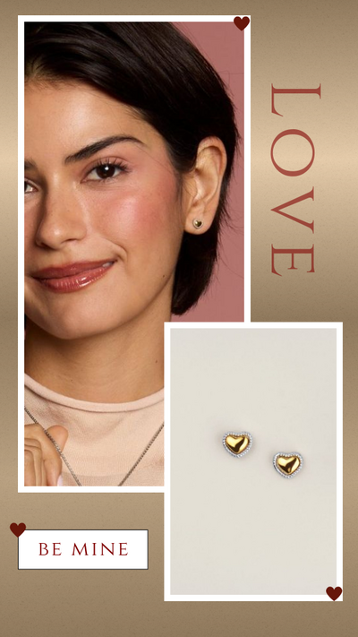 Stainless Steel My Heart Earrings