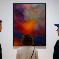 Radiant Core - Orange Explosion in Violet Mist - Thumbnail 1