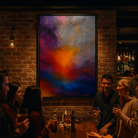 Radiant Core - Orange Explosion in Violet Mist - Thumbnail 2