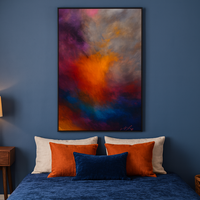 Radiant Core - Orange Explosion in Violet Mist - Thumbnail 3