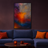 Radiant Core - Orange Explosion in Violet Mist - Thumbnail 4