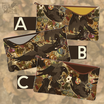 Corvid collectors pencil case