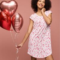 Heart Print Nightshirt - Thumbnail 1