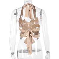 Butterfly foam print spaghetti strap tank top - Thumbnail 3