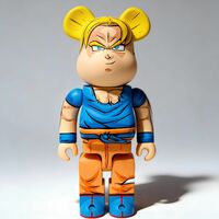 Custom Bearbrick 400% by Dhani Barragan "Goku SSJ"  - Thumbnail 1