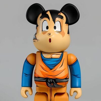 Custom bearbrick 400% by dhani barragan "goten" 
