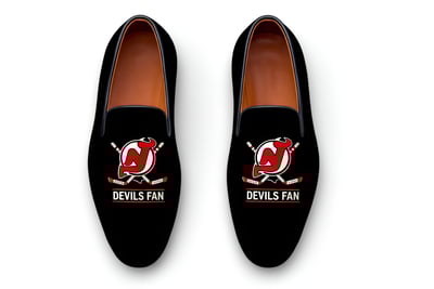 Crafted Leather Handmade Classic Black Velvet Loafers Dress Shoes