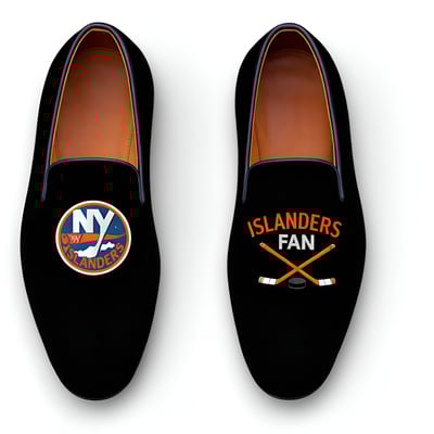 Crafted leather handmade classic black velvet loafers dress shoes