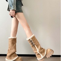 Winter Warm Boots With Buckles - Thumbnail 4
