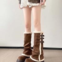 Winter Warm Boots With Buckles - Thumbnail 6
