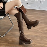 Fashion Knee over long boots for women - Thumbnail 2