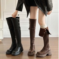 Fashion Knee over long boots for women - Thumbnail 5