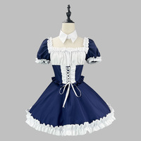 New Japanese Classic Short sleeve Cute Japanese Cosplay Women Maid Dress - Thumbnail 2