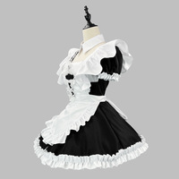New Japanese Classic Short sleeve Cute Japanese Cosplay Women Maid Dress - Thumbnail 3