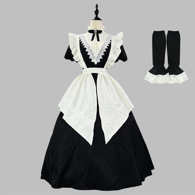 Black maid costume halloween maid costume