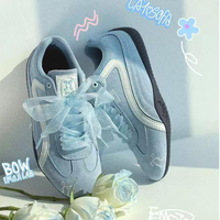 BABY BLUE CUTE BOW SNEAKERS - Thumbnail 2