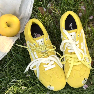 Sunny yellow apple sneakers - Thumbnail 1