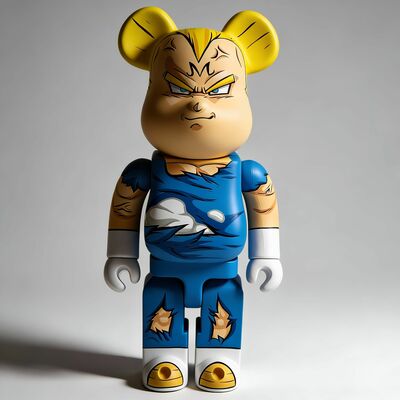 Custom bearbrick 400% by dhani barragan "majin v." 