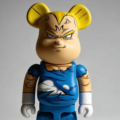 Custom Bearbrick 400% by Dhani Barragan "MAJIN VEGETA" 