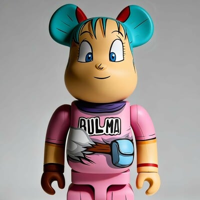 Custom bearbrick 400% by dhani barragan"bulma"  - Thumbnail 1