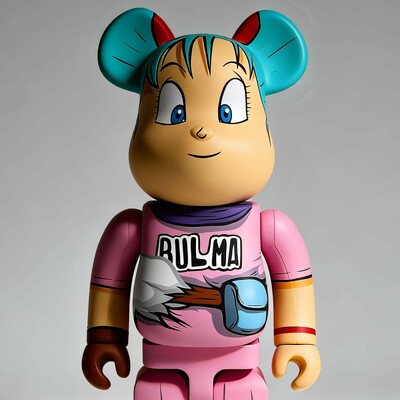Custom Bearbrick 400% by Dhani Barragan"Bulma" 