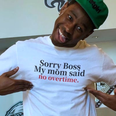 Free shipping-"sorry boss" tee