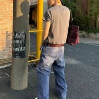 Free Shipping-DISTRESSED SPLATTER PAINTER CARPENTER JEANS  - Thumbnail 2