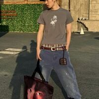 Free Shipping-DISTRESSED SPLATTER PAINTER CARPENTER JEANS  - Thumbnail 3