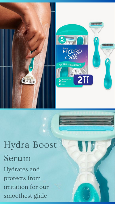 Schick® Hydro Silk® Ultra Sensitive 5-Blade Disposable Razor 2ct for Women