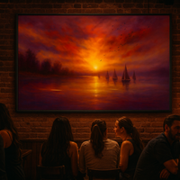 Sailing into Sunset - Fiery Sky Over Calm Waters - Thumbnail 2