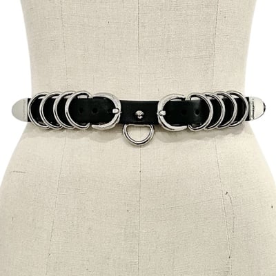 Uri belt ( black + silver ) - Thumbnail 3