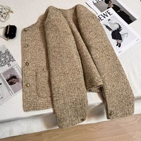 New Fashion Khaki Short jacket - Thumbnail 2