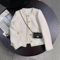 Korean Fashion Jacket Round Neck Short Coat - Thumbnail 1