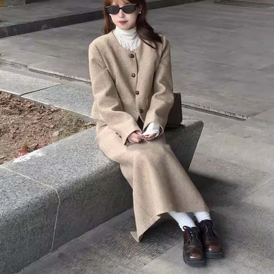 Korean fashion short jacket long skirt two piece set